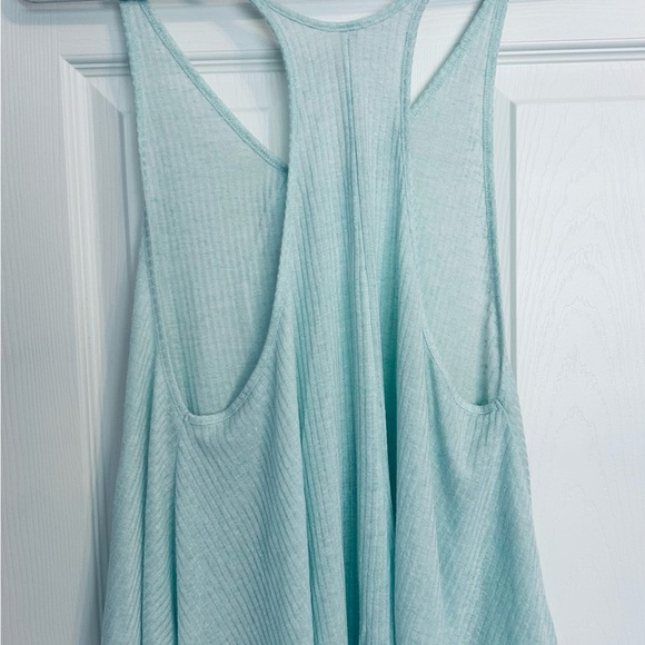 Free People Intimates Light Blue Ribbed Tank size Small - Picture 5 of 5